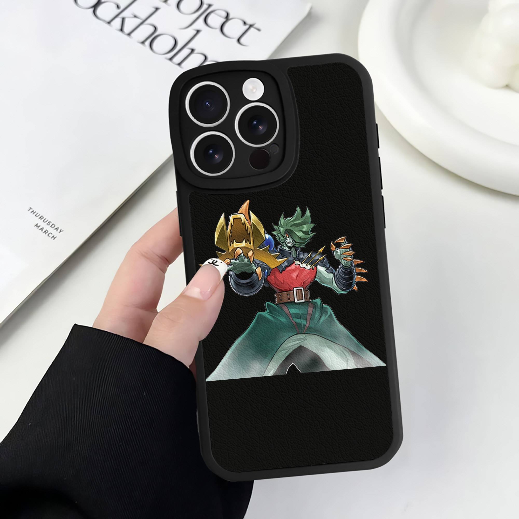 遊☆戯☆王 Yu-Gi-Oh! 【iPhone 16シリーズ対応】シリコンスマホケース（レザー調） 材質：シリコン